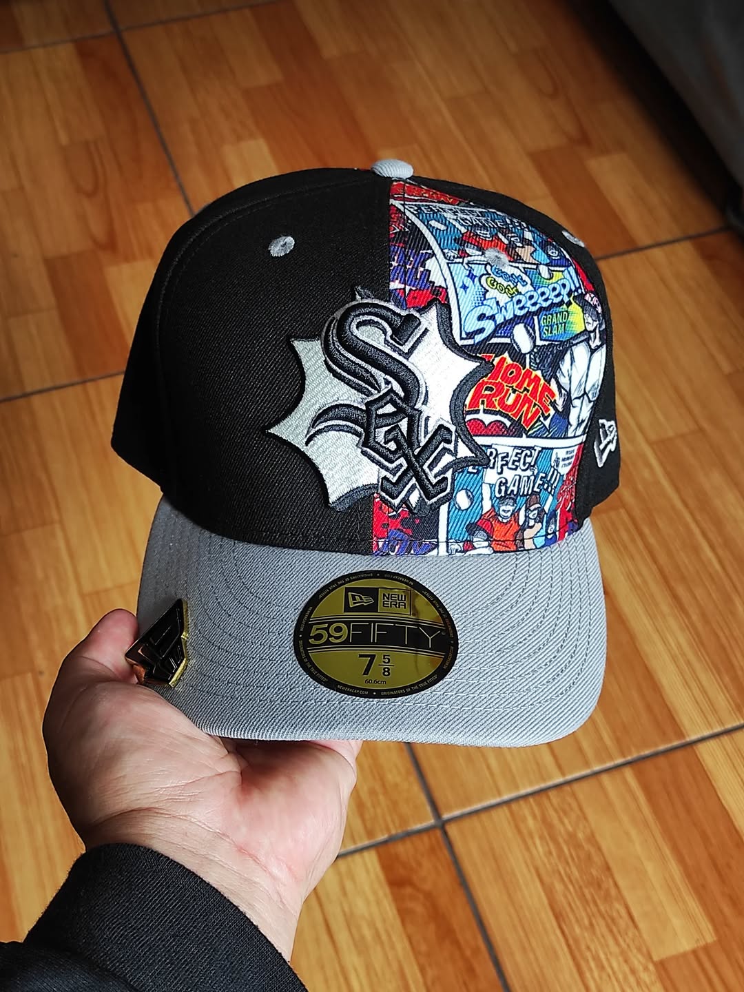 Gorra ajustada 59FIFTY Chicago White Sox New Era 2025 MLB Diamond Hero Edition - Negro/Gris