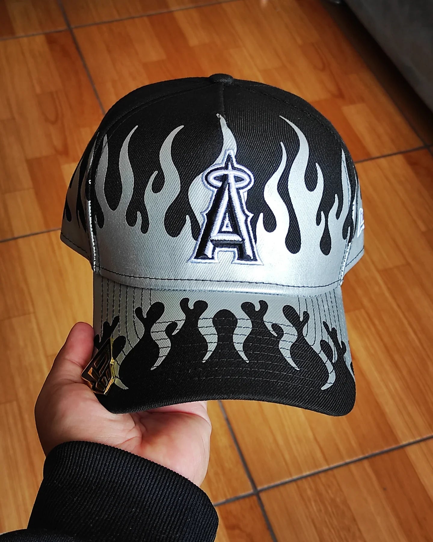 Gorra New Era 9FORTY A-Frame snapback 'Flames' de Los Angeles Angels