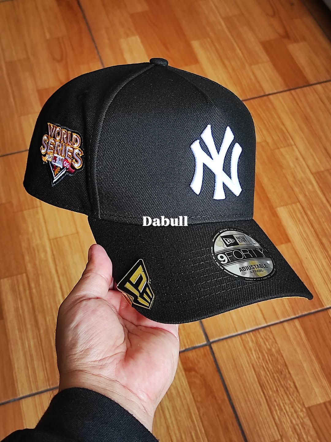 Gorra ajustable 9forty AFRAME New York Yankees negra Serie Mundial 2009
