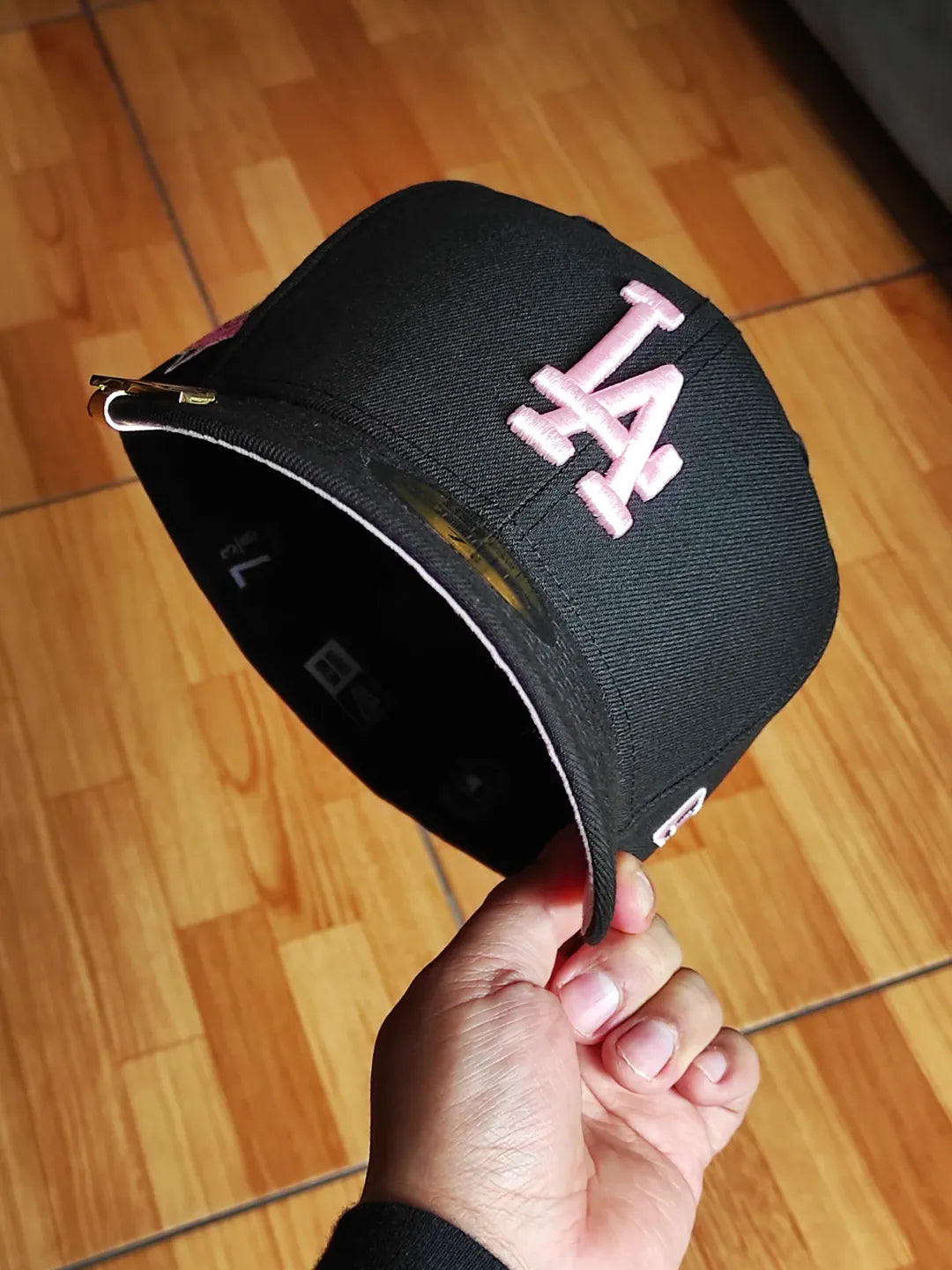 New Era Los Angeles Dodgers campeones de la Serie Mundial 2024 negra rosa 59fifty