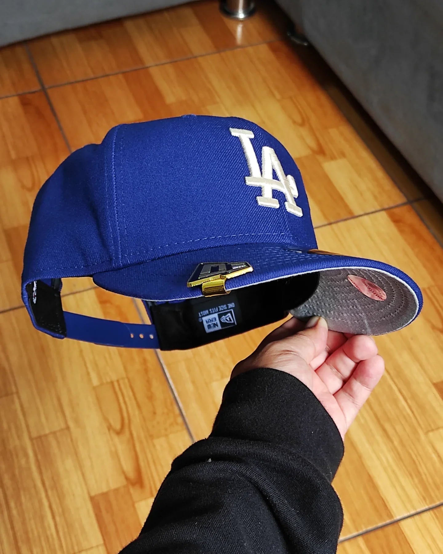 Los Angeles Dodgers Gray Bottom City Art Side Patch New Era 9Fifty Snapback - Azul Royal