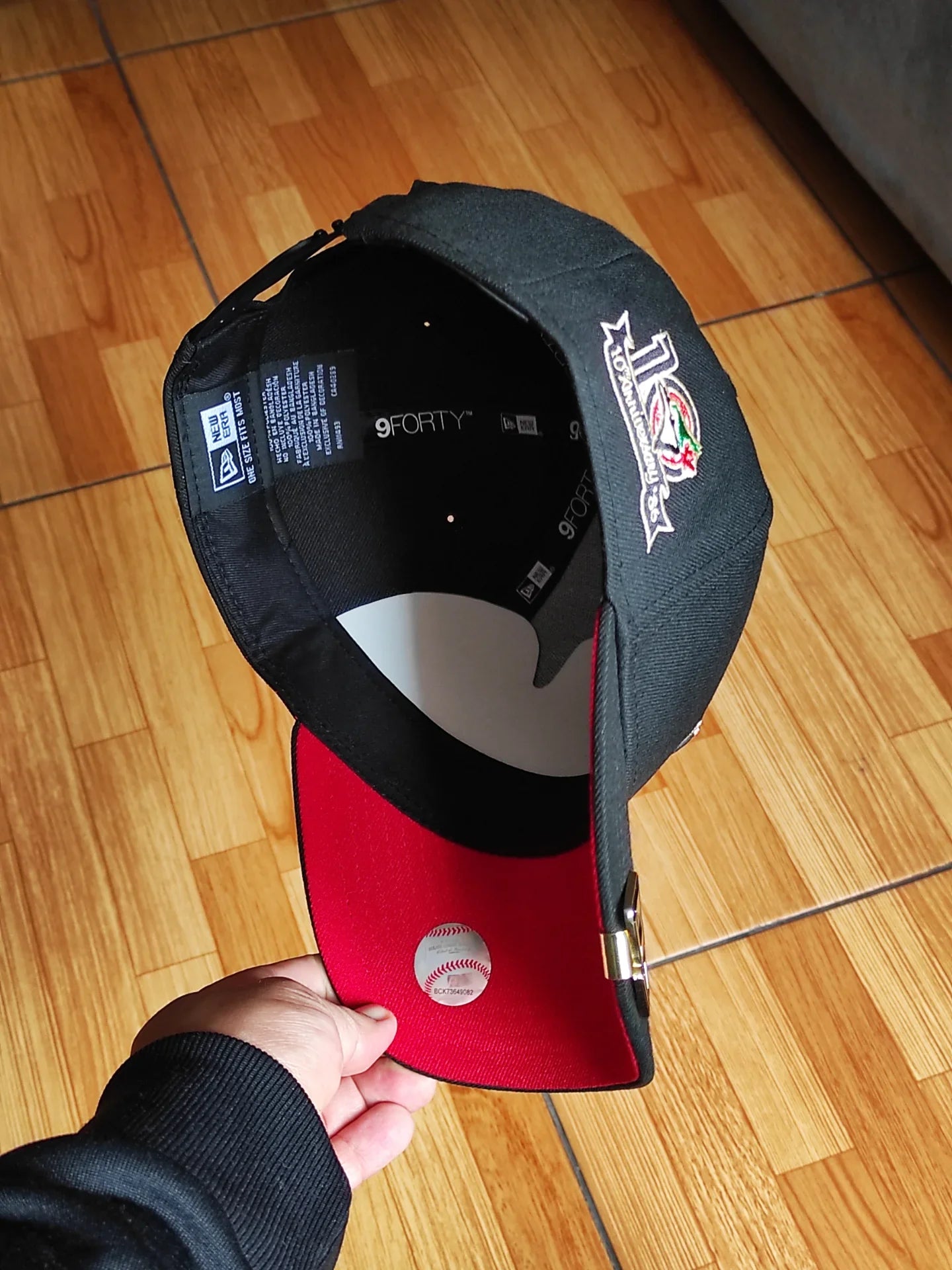 Gorra New Era 9Forty A-Frame Snapback de los Toronto Blue Jays con parche lateral curvado de la 10ª temporada