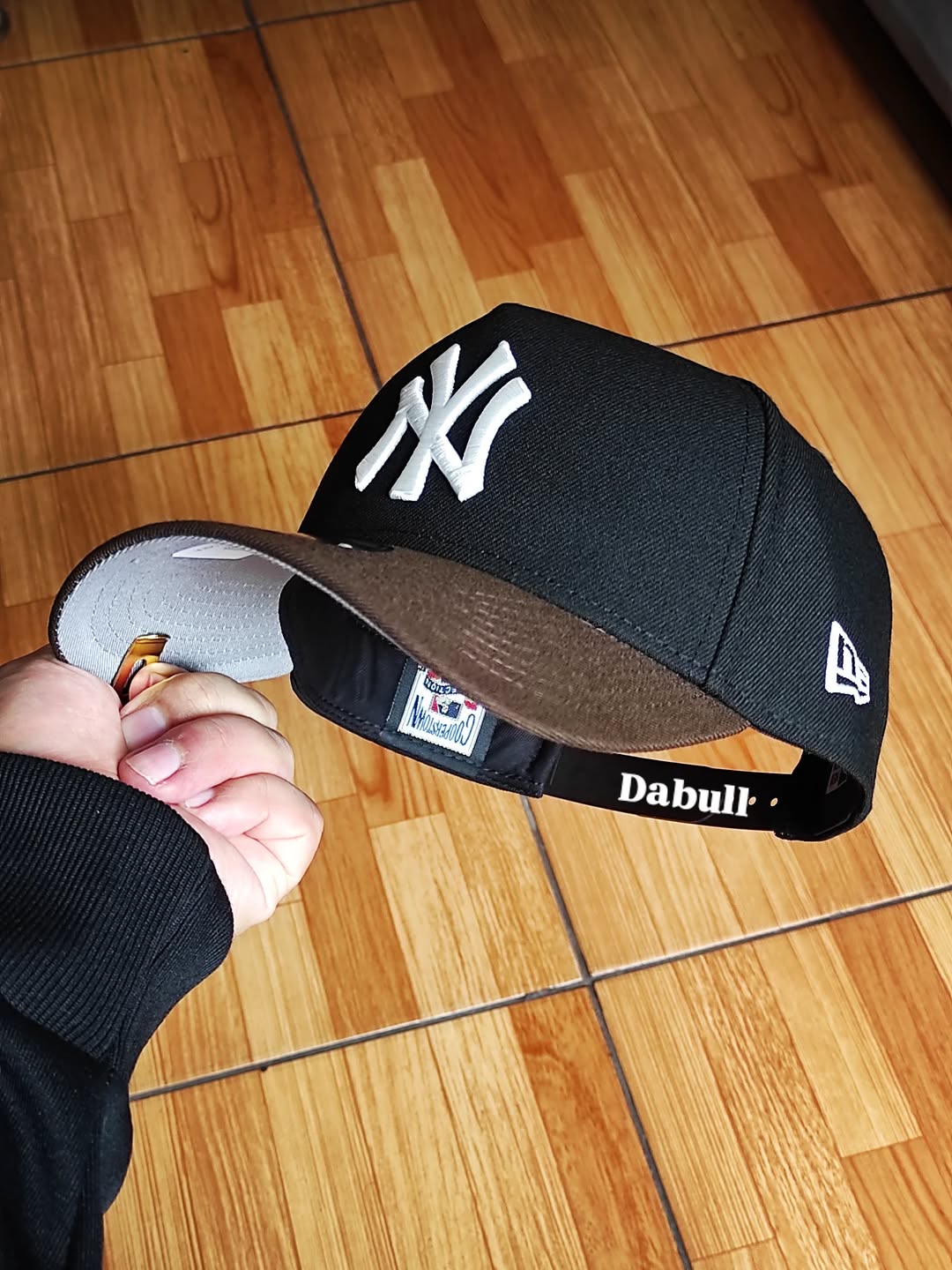 New Era New York Yankees Serie Mundial Negra Marrón 9FORTY A-FRAME Snapback