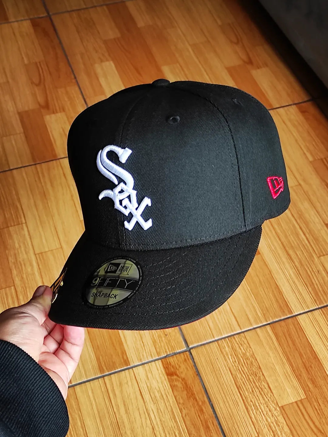 Gorra New Era Chicago White Sox World Series negra y roja 9FIFTY snapback
