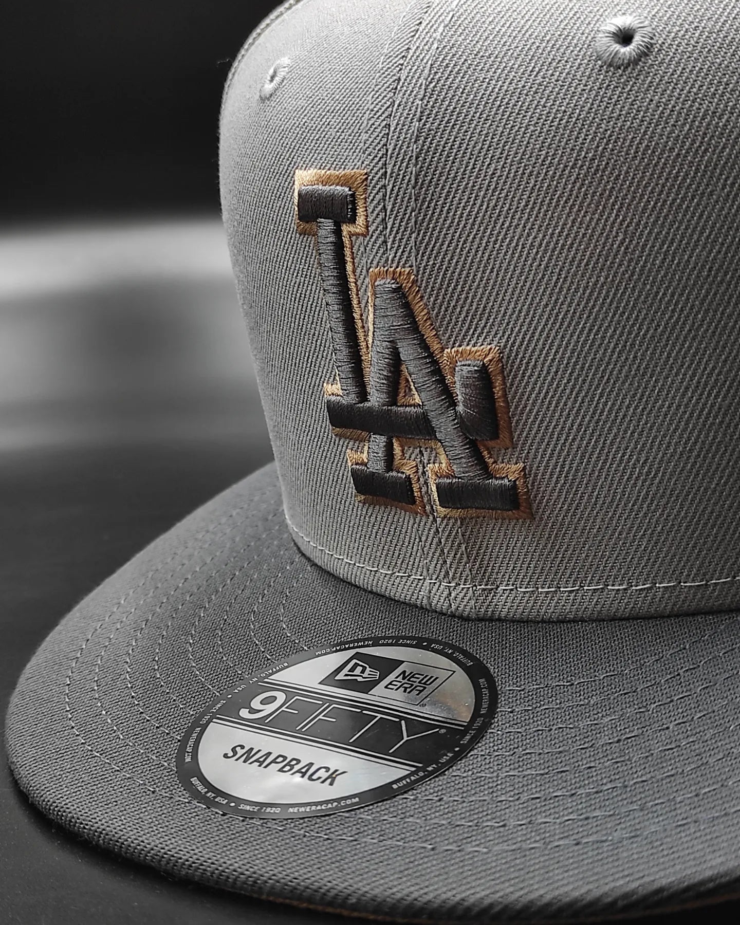 Gorra con cierre trasero 9 FIFTY Snapback, modelo New Era Los Angeles Dodgers 50 aniversario