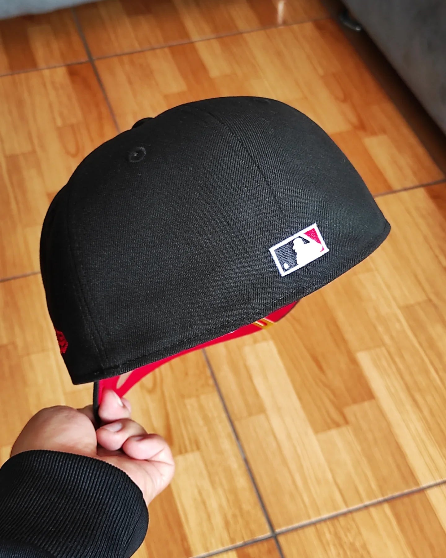 Gorra Ajustada 59Fifty New Era New York Yankees Subway Series 2009 Edición Negra y Roja