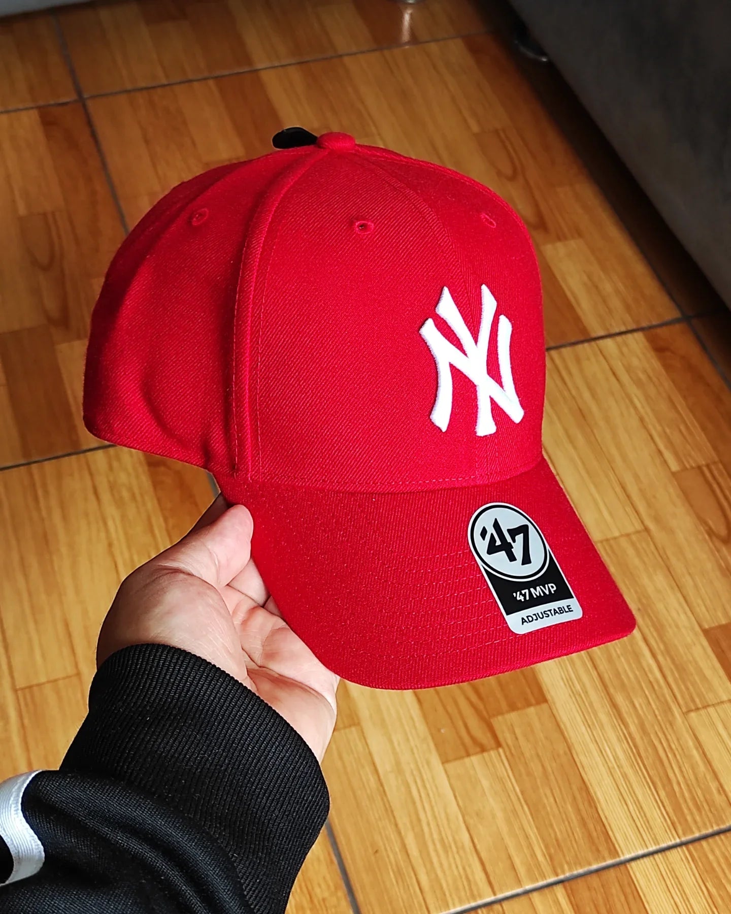Gorra ajustable MVP roja de los New York Yankees de 47 Brand