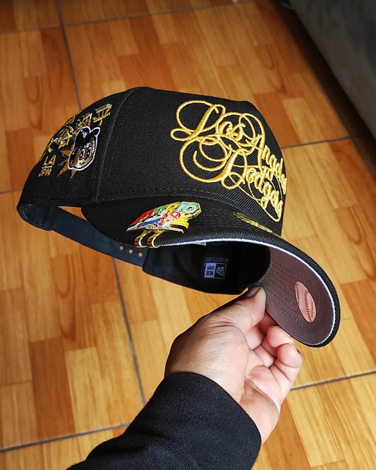 New Era Los Angeles Dodgers SCRIPT dorado premium 9 FORTY A-FRAME
