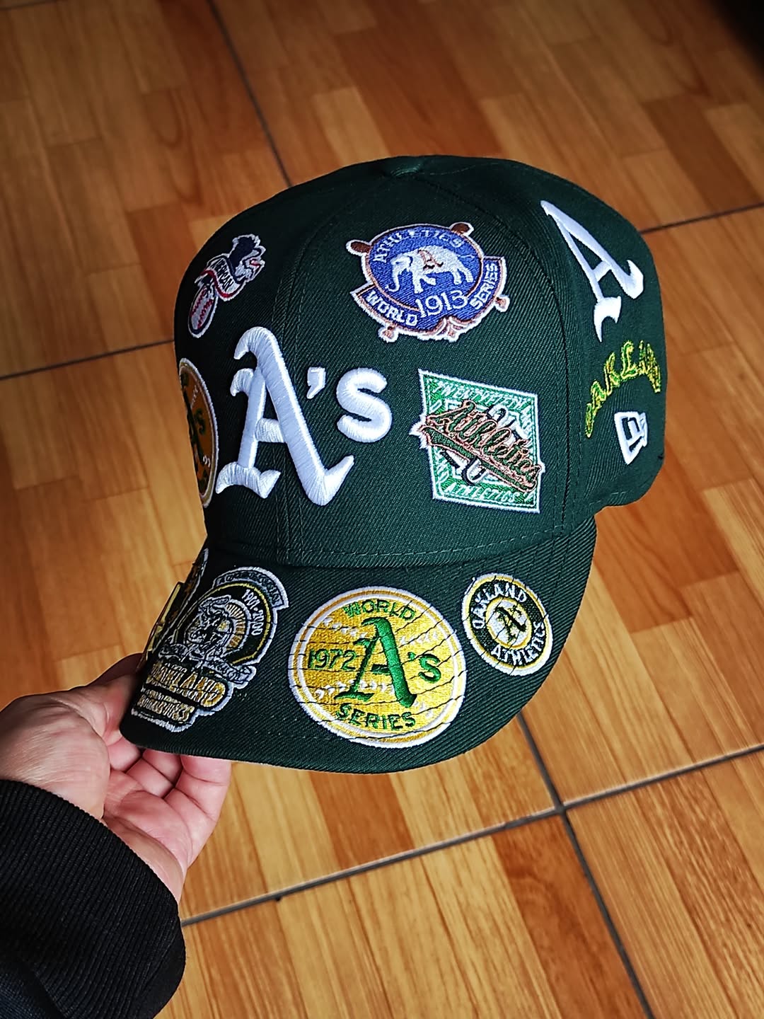 Gorra New Era 59FIFTY Fitted de los Oakland Athletics estampada