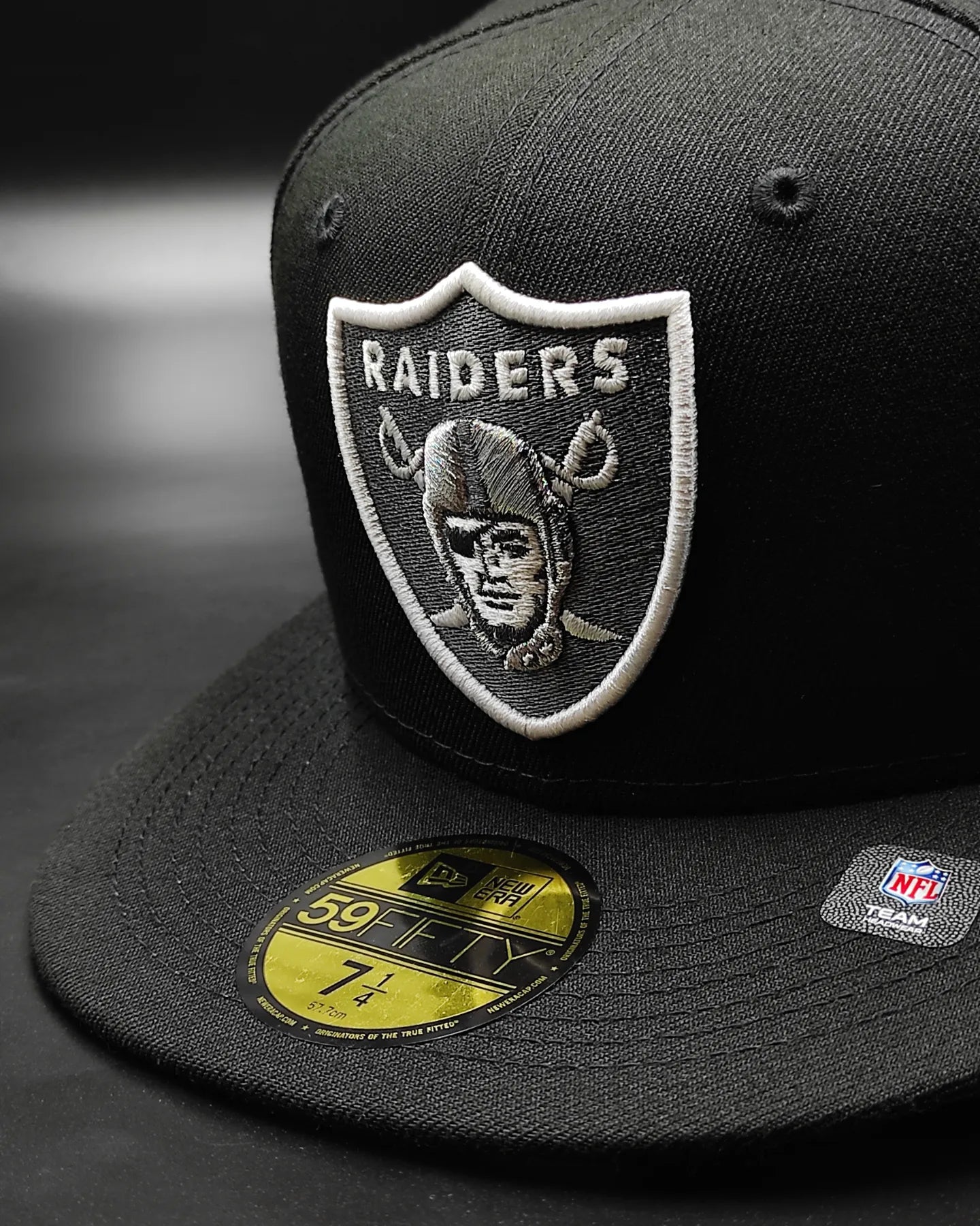 Gorra ajustada 59fifty New Era Las Vegas Raiders Super Bowl XV edición negra