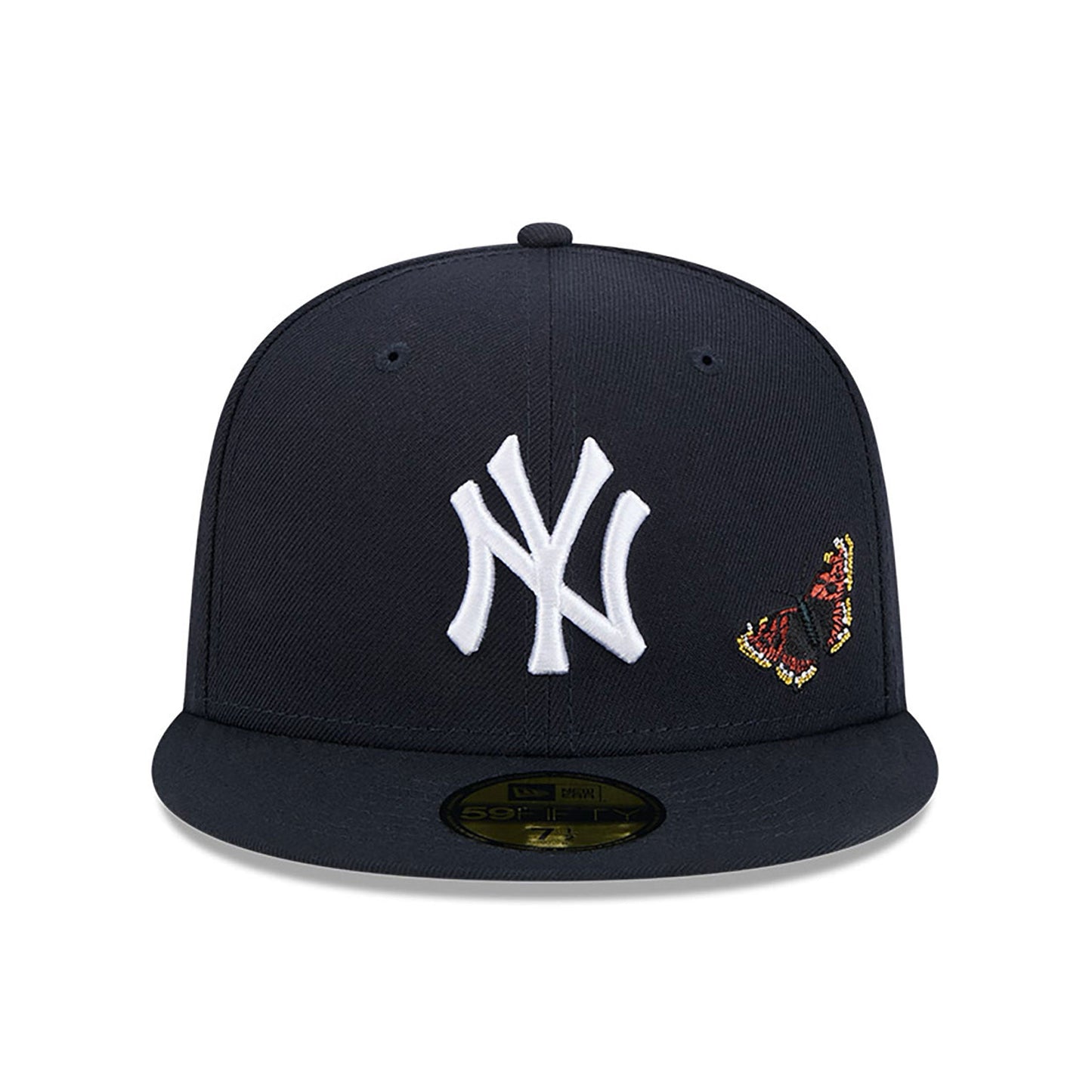 Gorra ajustada New Era 59Fifty inferior gris New York Yankees de fieltro azul marino
