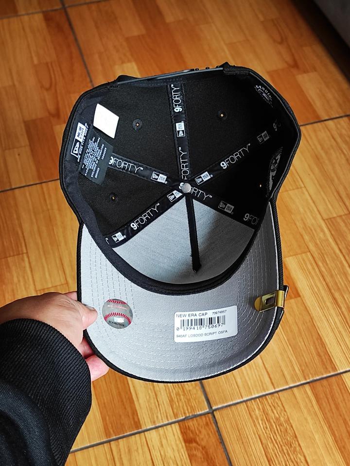 Gorra New Era Los Angeles Dodgers calavera ☠️ Edición negra 9Forty A Frame Snapback
