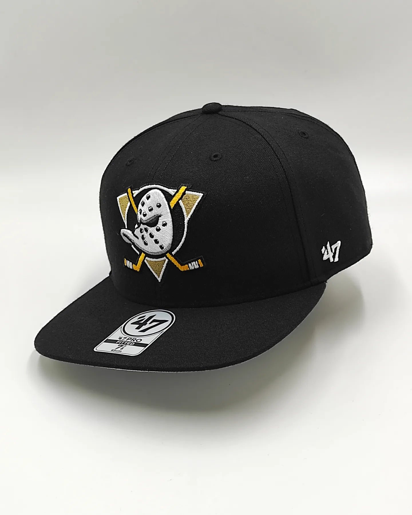 Gorra ajustada 47pro vintage negra 47brand Anaheim Ducks campeones Stanley Cup 2007