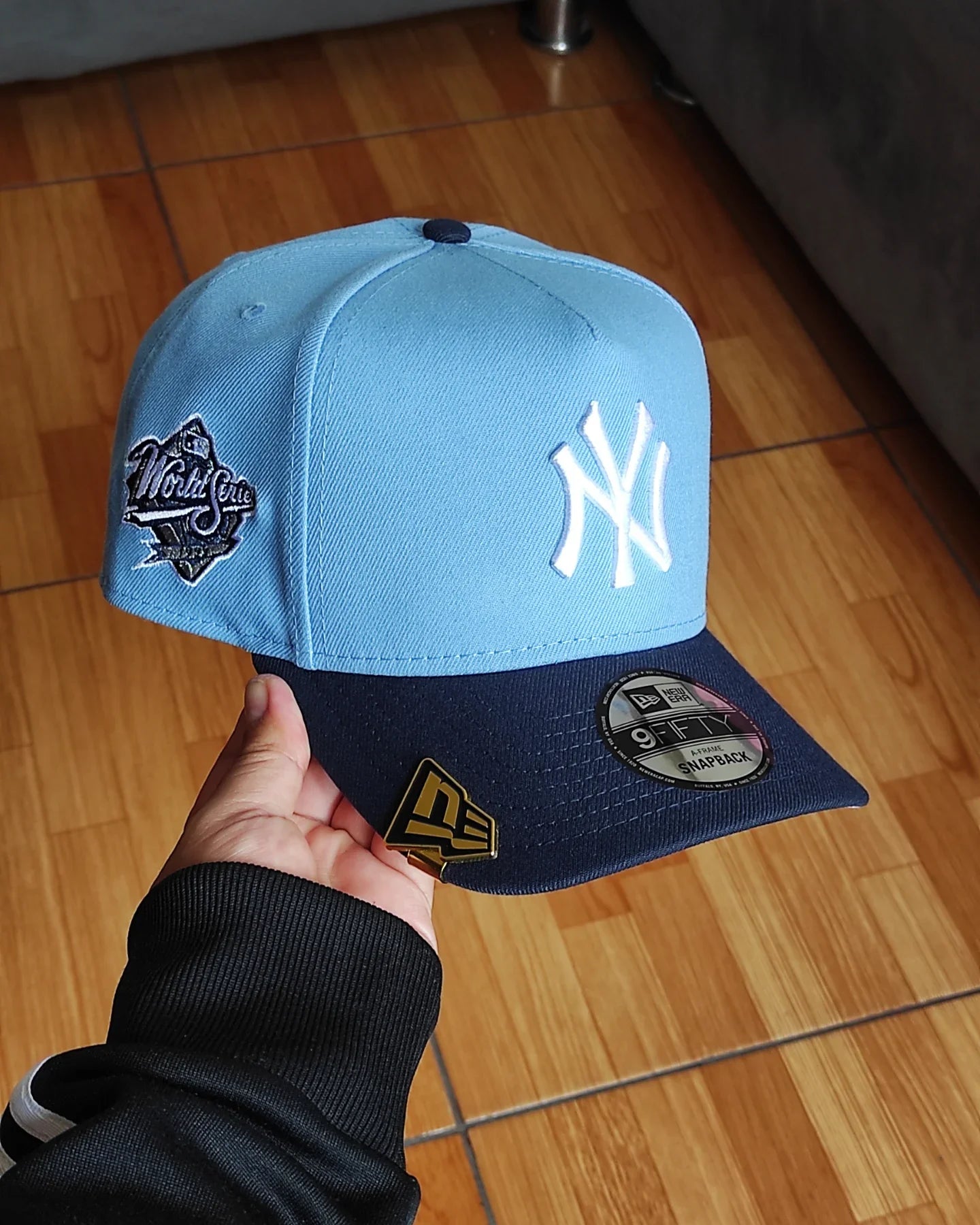 New Era New York Yankees Serie Mundial 1999 AZUL/Celeste Bicolor 9FIFTY A-FRAME Snapback