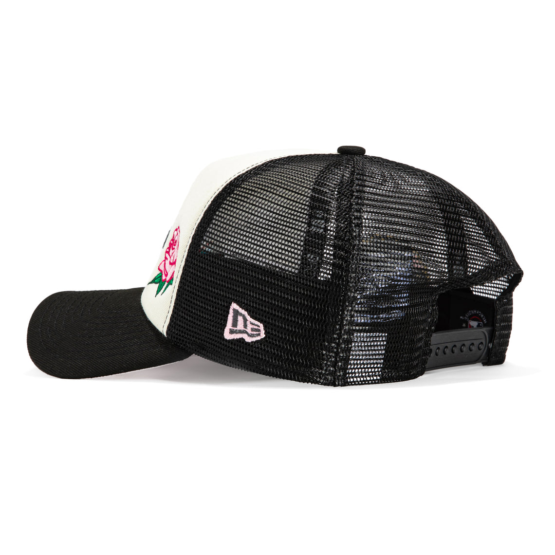 Gorra snapback New Era A-FRAME de espuma con parche del 100 aniversario de Los Angeles Dodgers, color rosa
