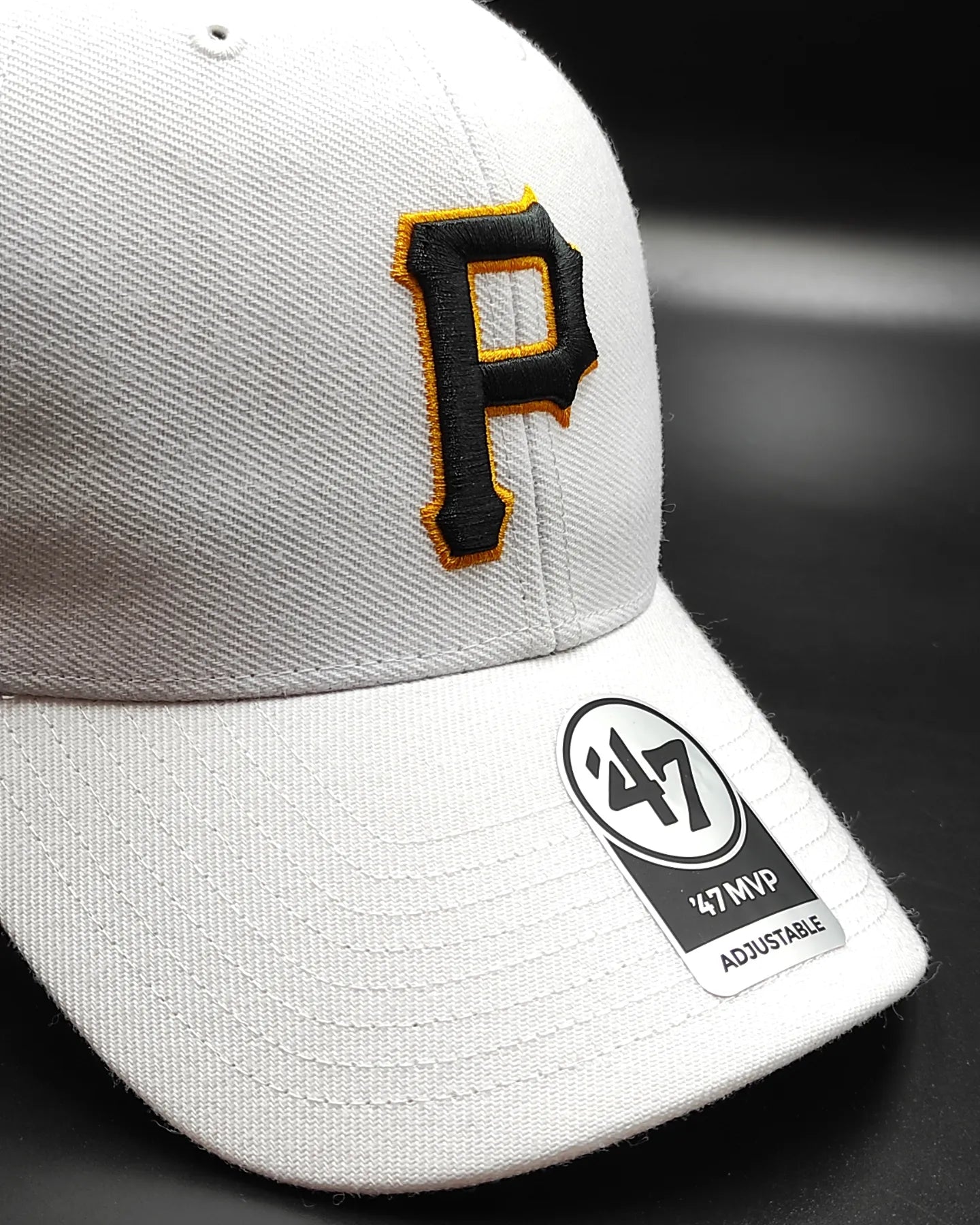 Gorra 47brand Pittsburgh Pirates Classic blanca con tira ajustable