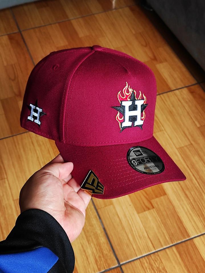 Gorra ajustable New Era 9Forty A Frame Houston Astros Flame 🔥 Edition