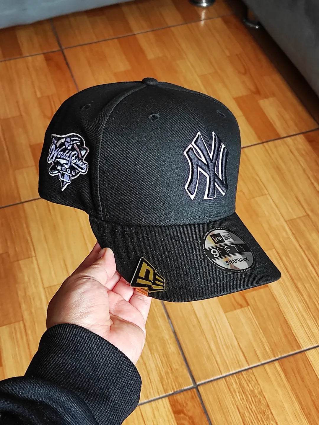 Gorra New Era New York World Series negra rosa 9FIFTY snapback