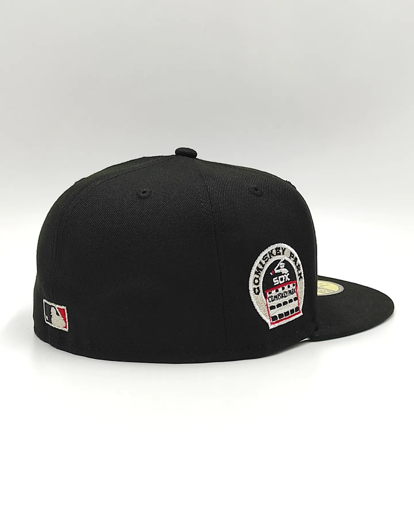 Gorra ajustada 59fifty New Era Chicago White Sox Comiskey Park edición retro negra