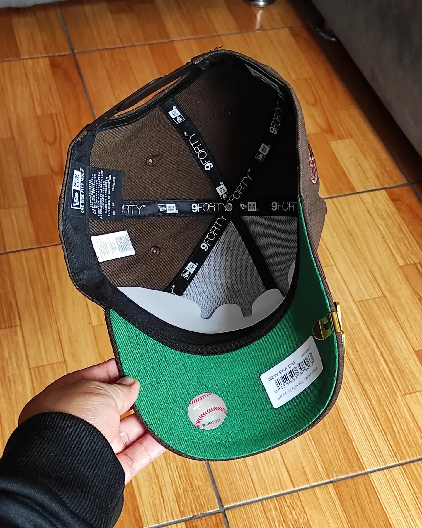 Gorra New Era Toronto Blue Jays 40 aniversario marrón verde 9FORTY A-FRAME