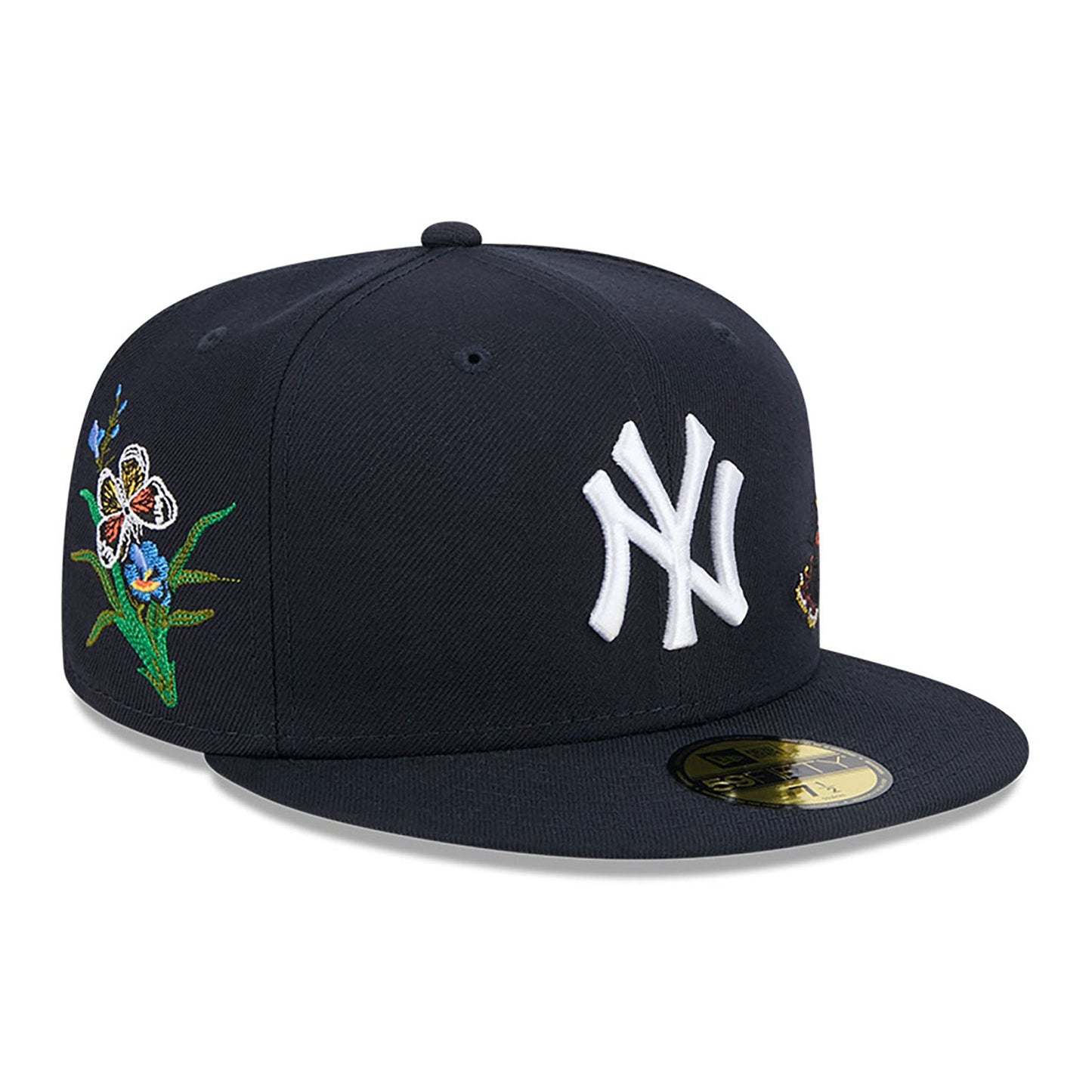 Gorra ajustada New Era 59Fifty inferior gris New York Yankees de fieltro azul marino