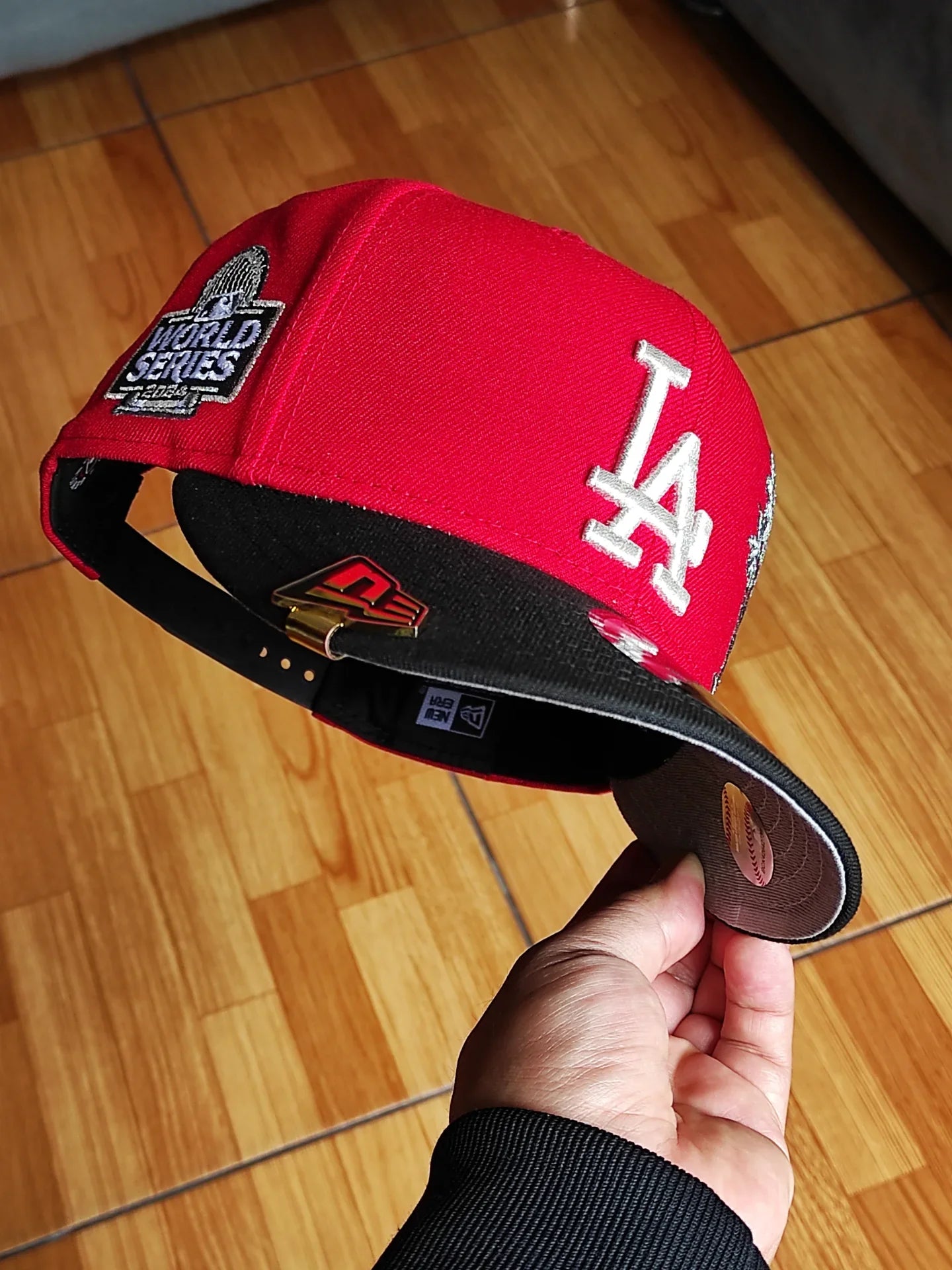 Gorra snapback 9FIFTY New Era Los Angeles Dodgers palmera 🌴 bicolor roja negra