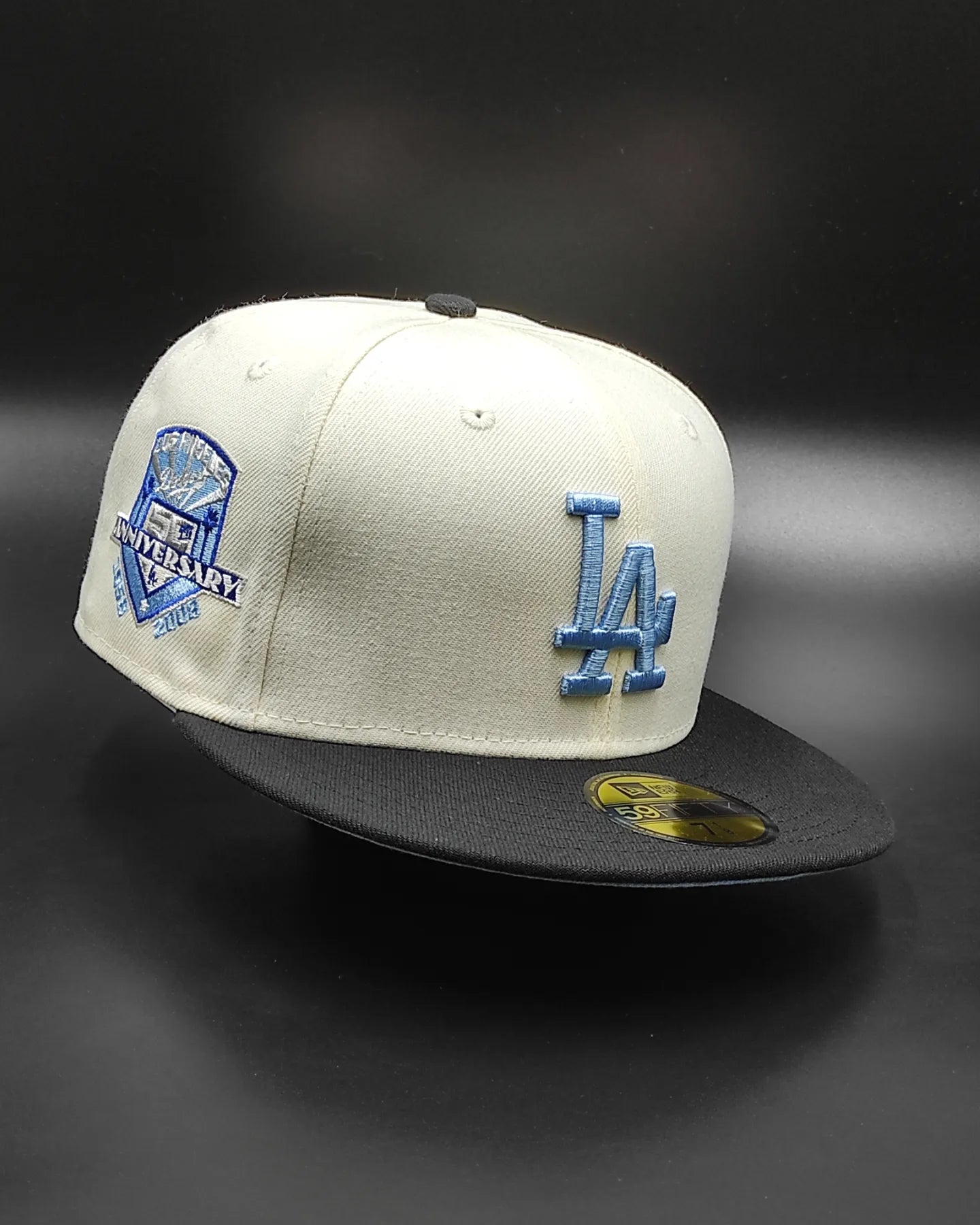 New Era Los Angeles Dodgers 50.º aniversario cúpula crema edición prime 59 FIFTY