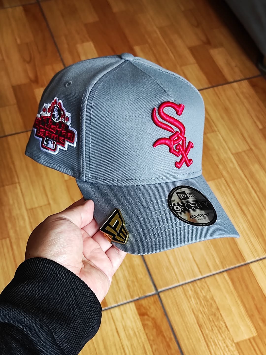Gorra New Era White Sox All Star Game gris roja 9Forty A Frame Snapback