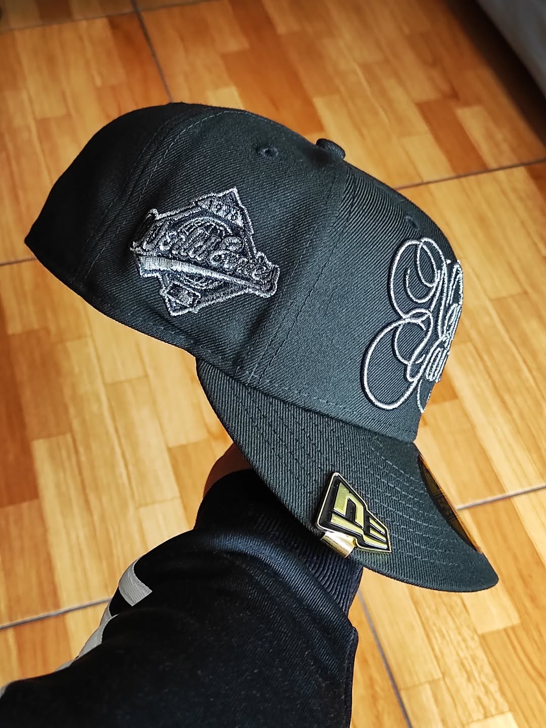 New Era New York Yankees script world series titanio negro 59FIFTY