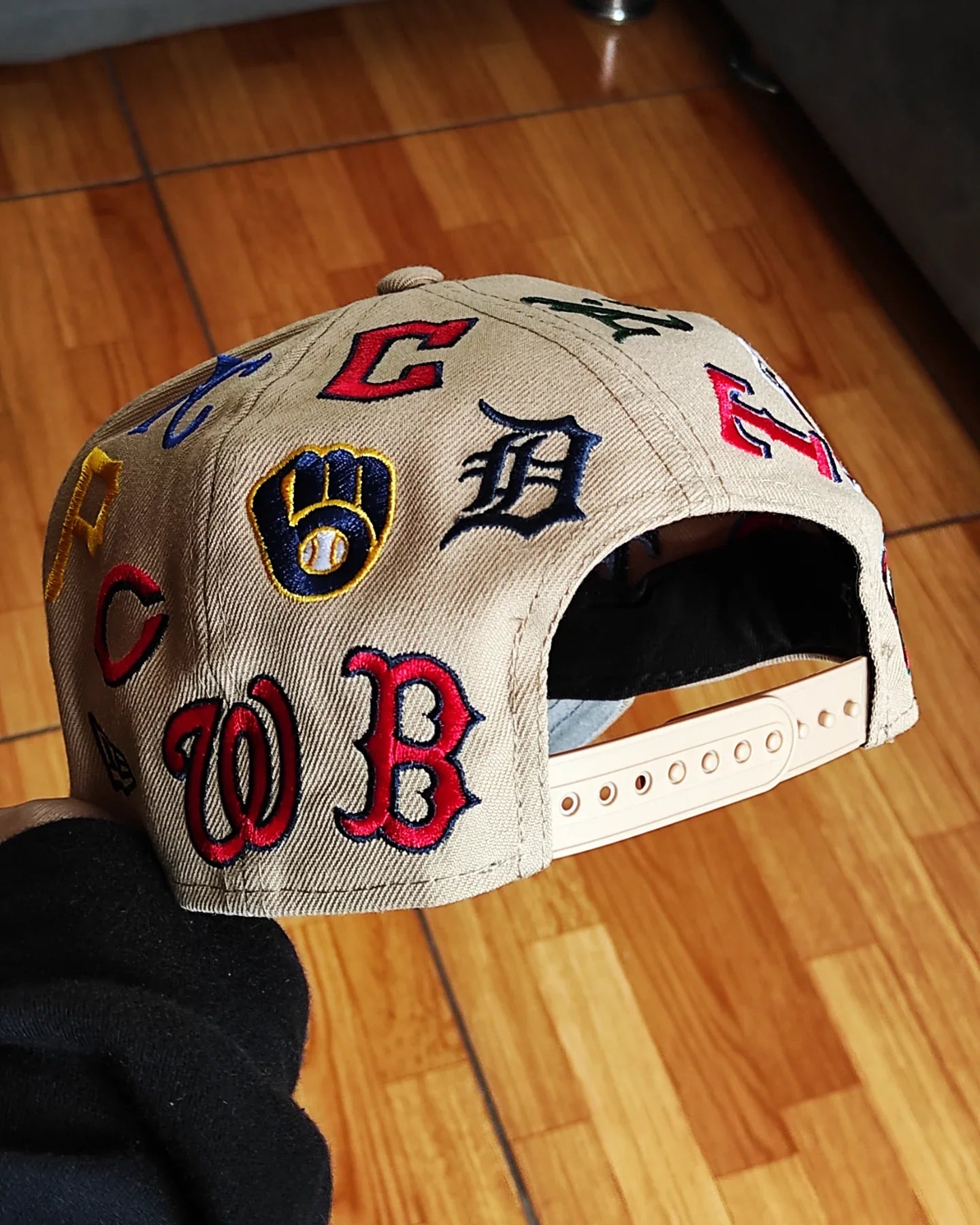 Gorra New Era MLB 'All Over' 9FORTY A-Frame con broche ajustable