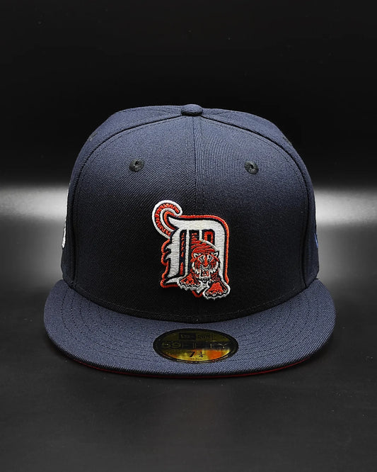 Gorra ajustada 59fifty New Era Detroit Tigers edición naranja marino 2000