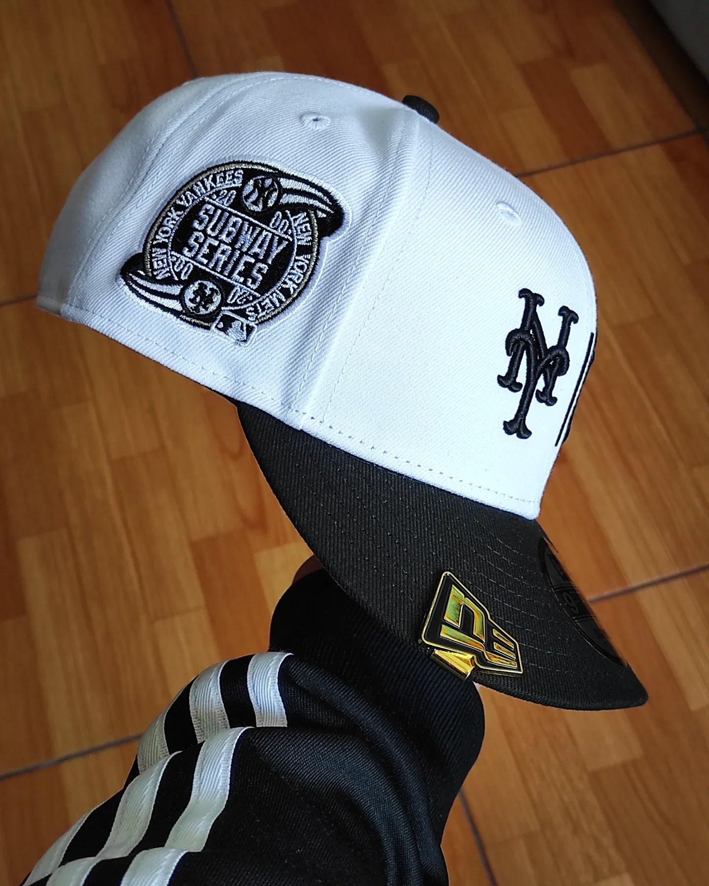 Gorra New Era New York Yankees vs Mets Subway Series negra y blanca 9FIFTY con cierre ajustable