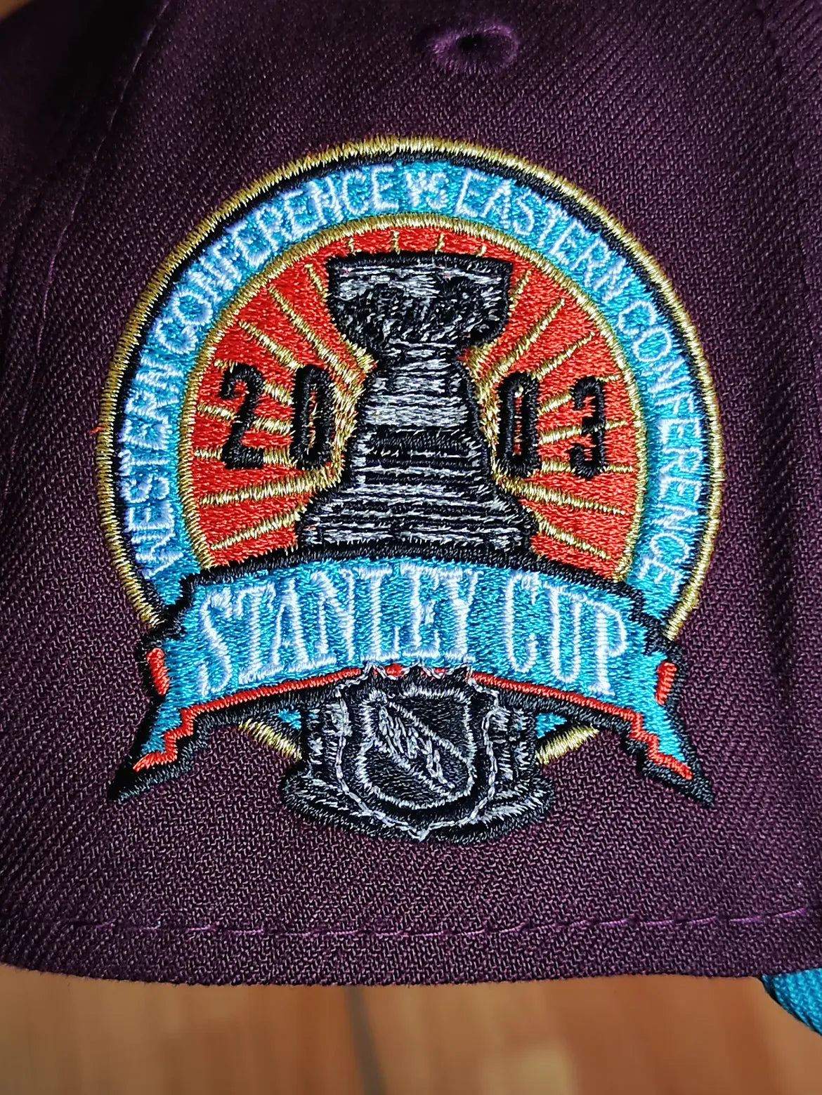 New Era Anaheim Ducks Stanley Cup 2003 Maroon Two Tone Edition 9Forty A Frame Snapback Hat