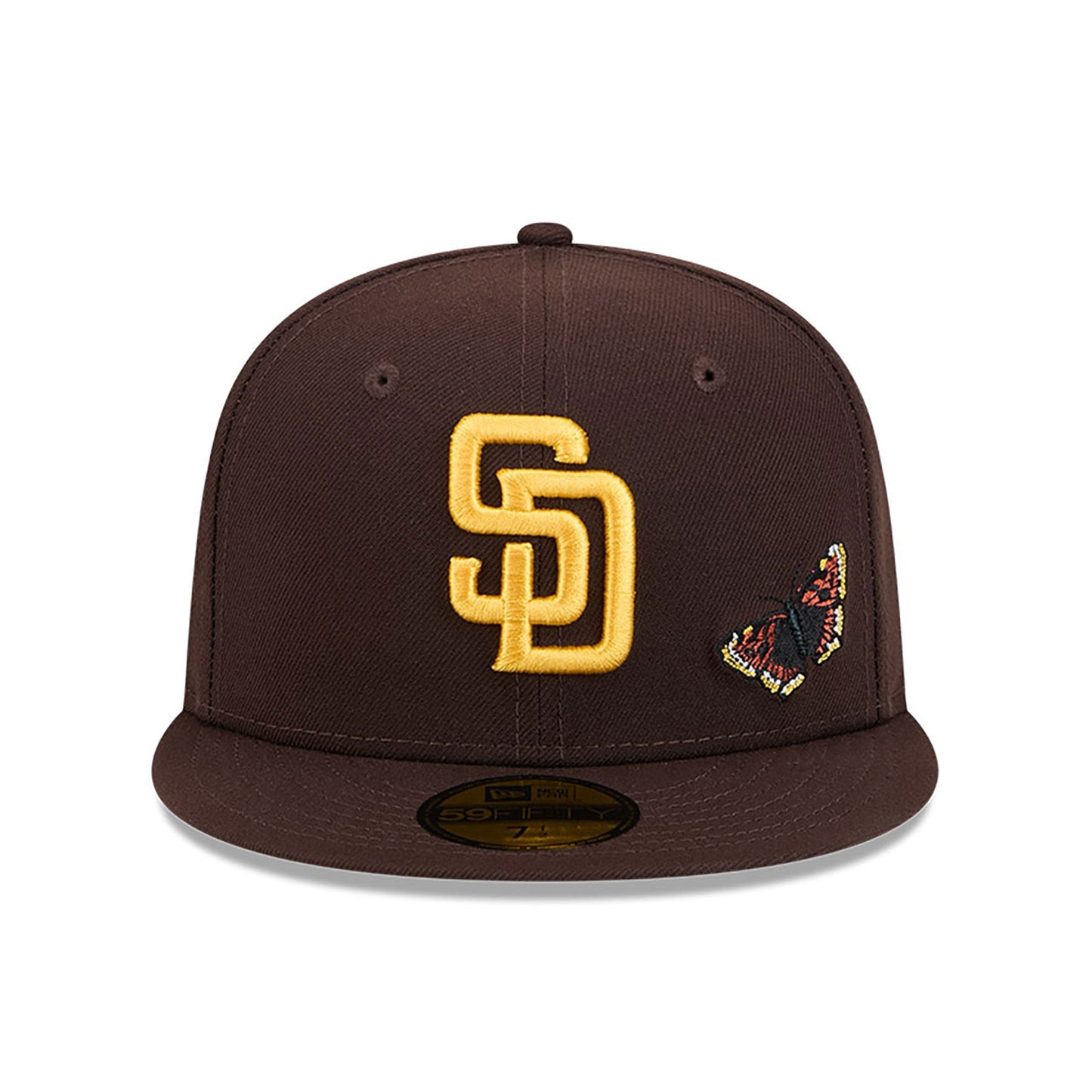 Gorra New Era 59Fifty Cerrada Marrón Fieltro San Diego Padres con parte inferior gris