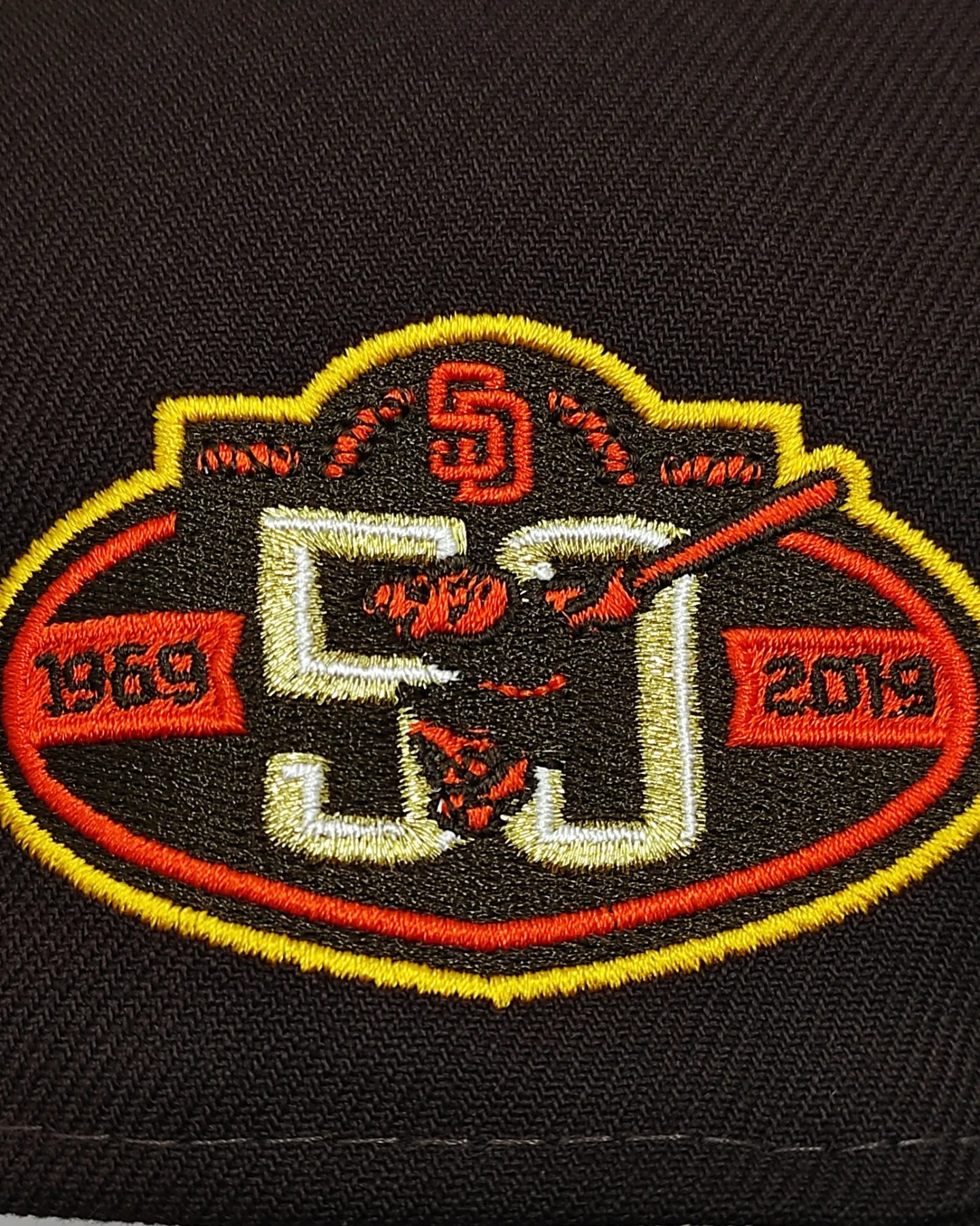Gorra New Era San Diego Padres 50 Aniversario chocolate oscuro Prime 59 fifty