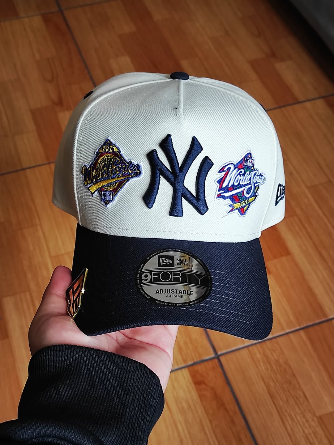 New Era Gorra 9Forty a-frame de los New York Yankees de la Serie Mundial