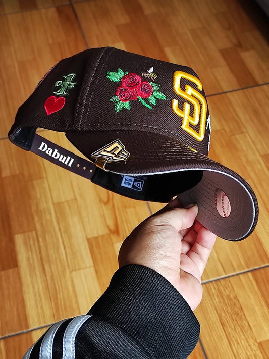 Gorra New Era San Diego Padres 'One ♥️' 9FORTY A-Frame con broche ajustable
