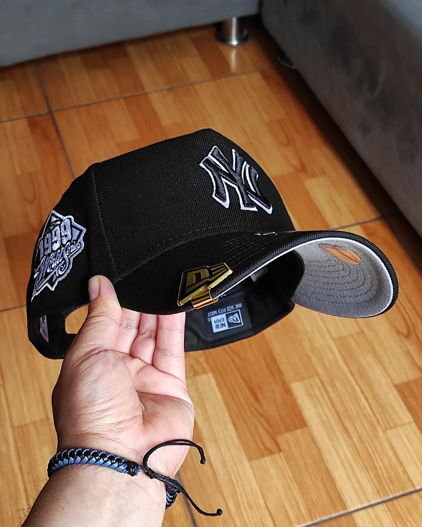 New Era New York Yankees Serie Mundial 1999 negro blanco 9 FORTY A-FRAME