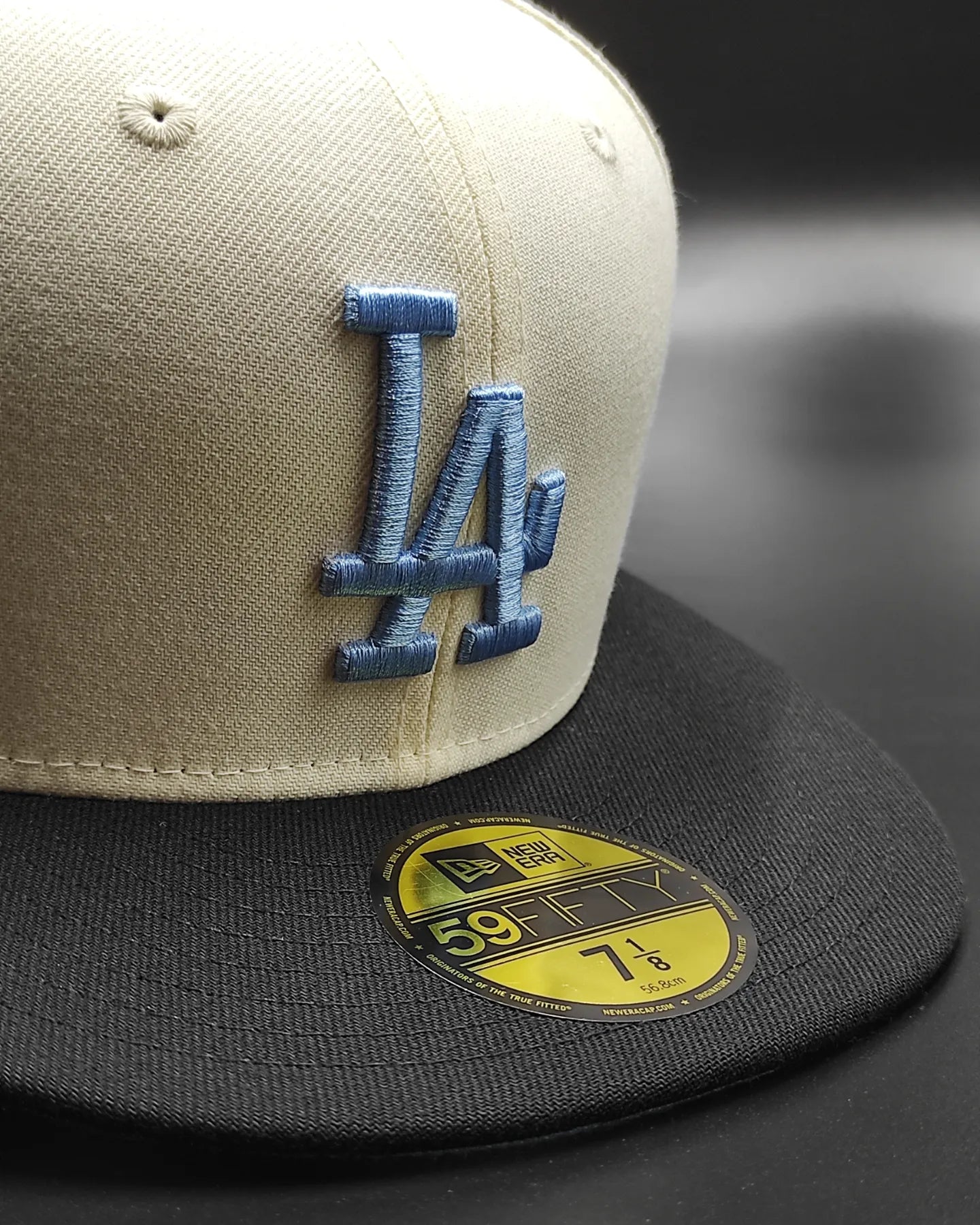 New Era Los Angeles Dodgers 50.º aniversario cúpula crema edición prime 59 FIFTY