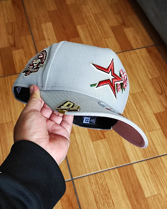 Houston Astros Rosa PreCurvada 45 Aniversario New Era 9Fifty A-Frame Snapback