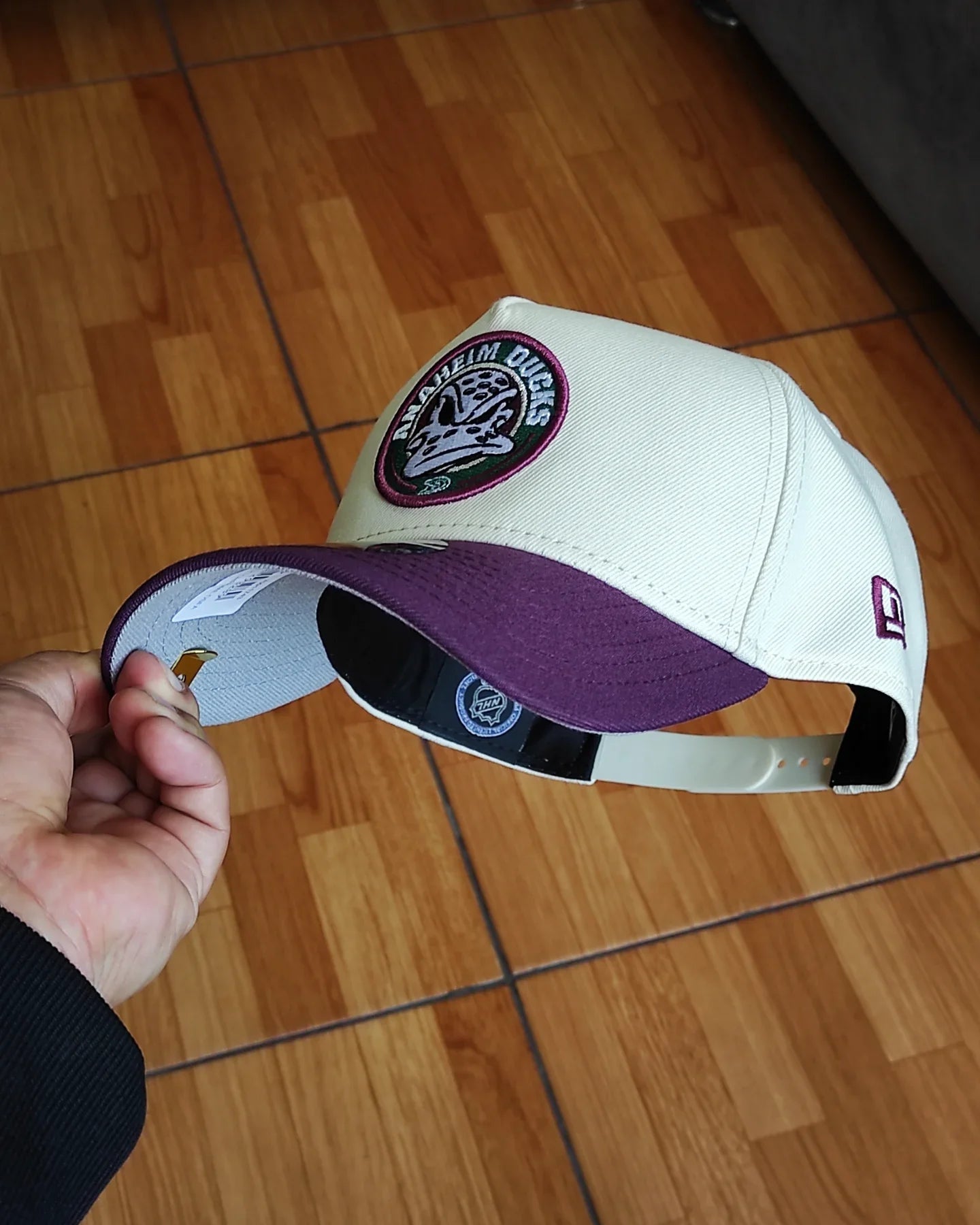 Gorra snapback New Era Anaheim Ducks Chrome Two Tone Edition 9Forty A Frame