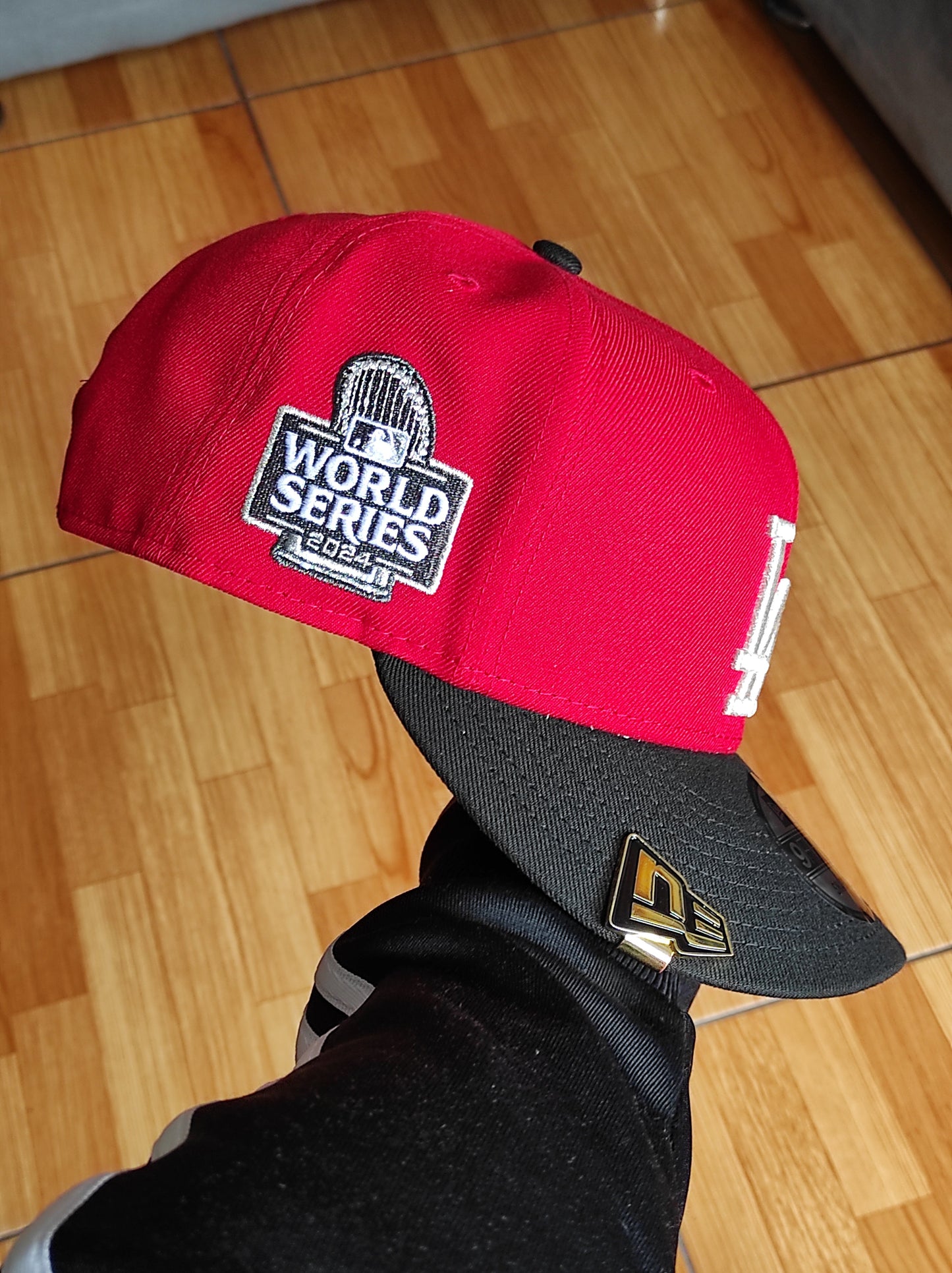 Gorra snapback 9FIFTY New Era Los Angeles Dodgers palmera 🌴 bicolor roja negra