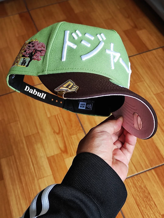 Gorra New Era Los Angeles Dodgers Tokyo Series matcha verde 9forty A-FRAME