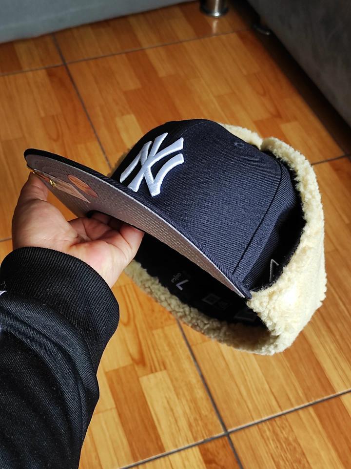 New York Yankees 96 World Series Dogear New Era 59Fifty Ajustada - Azul marino, Blanco, Gris