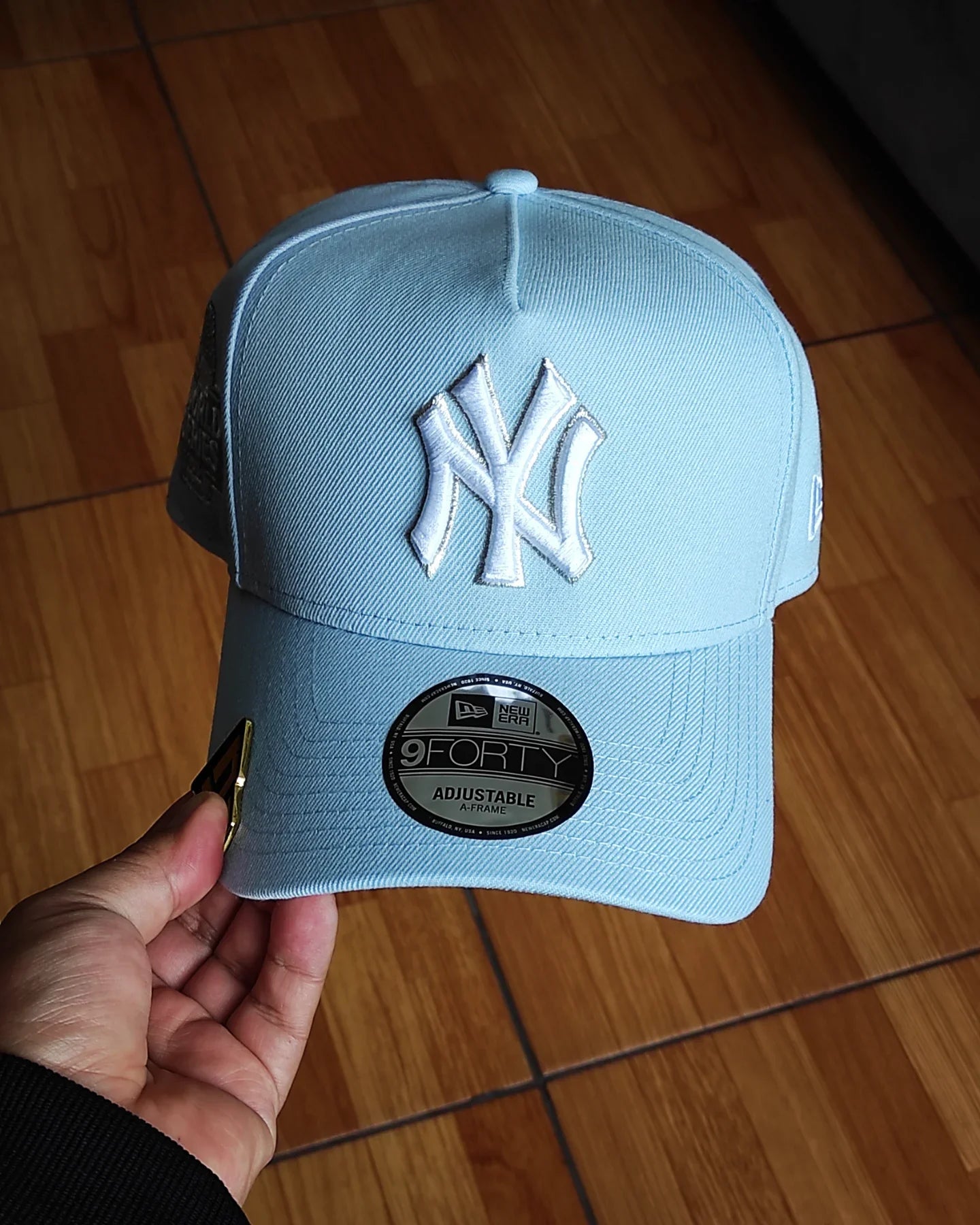 New Era New York Yankees Serie Mundial 2024 azul cielo 9 FORTY A-FRAME