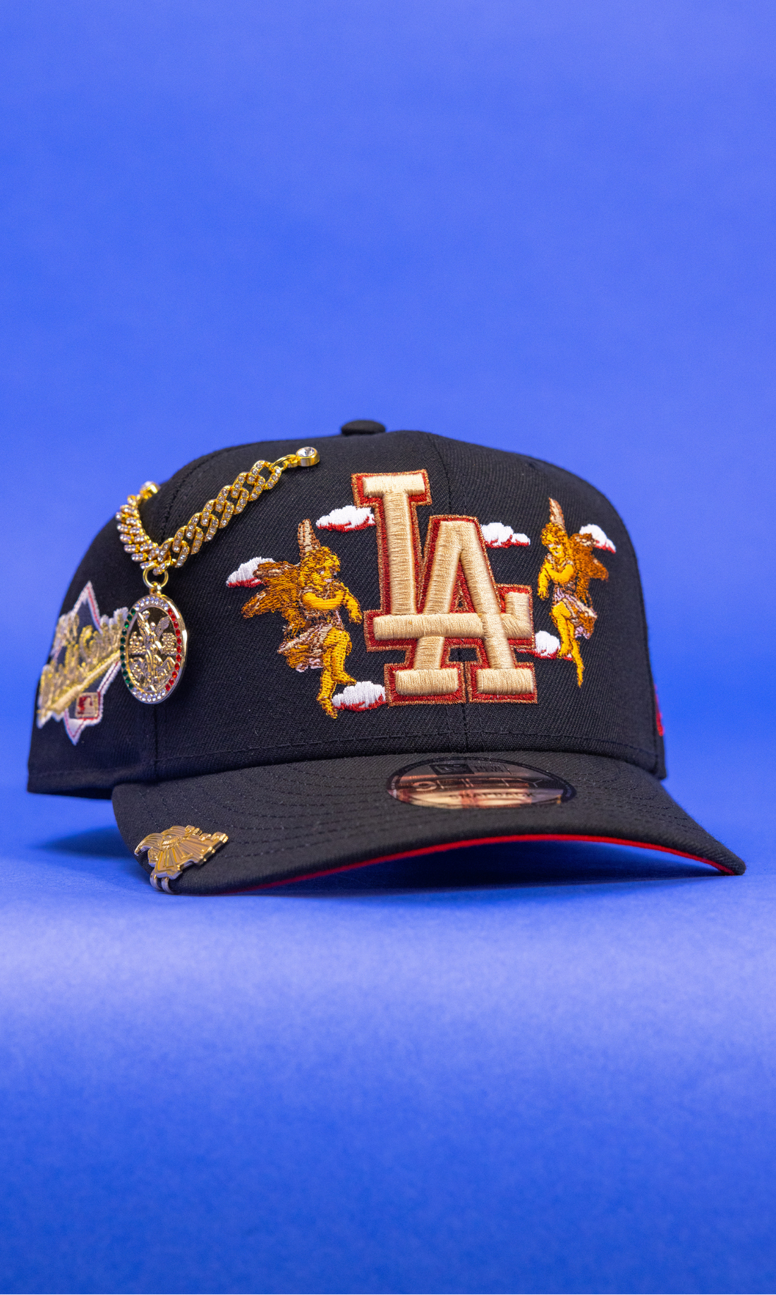 New Era Exclusive 9Fifty Black Los Angeles Dodgers" Snapback W/ 1988 World Series Side Patch