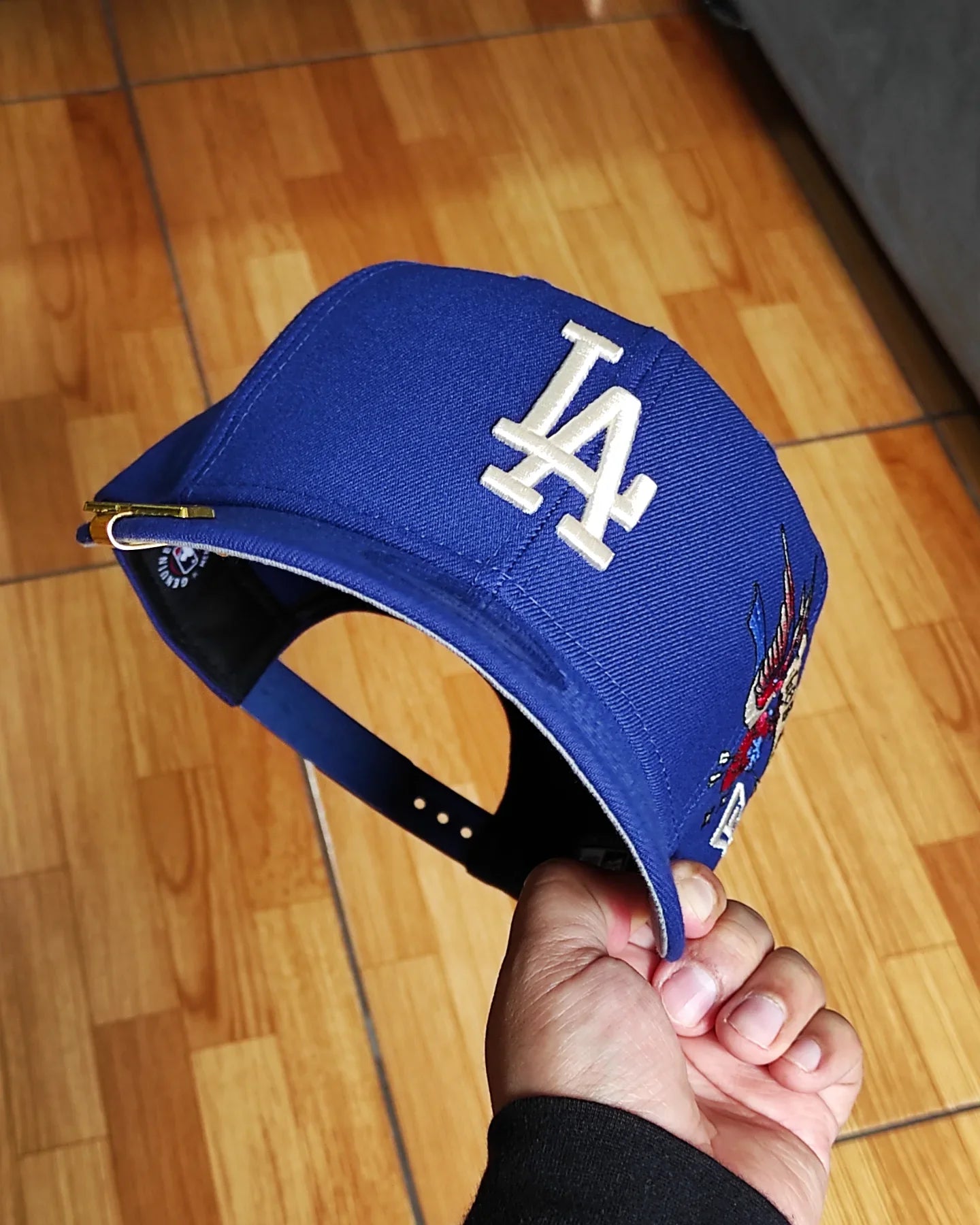 Los Angeles Dodgers Gray Bottom City Art Side Patch New Era 9Fifty Snapback - Azul Royal