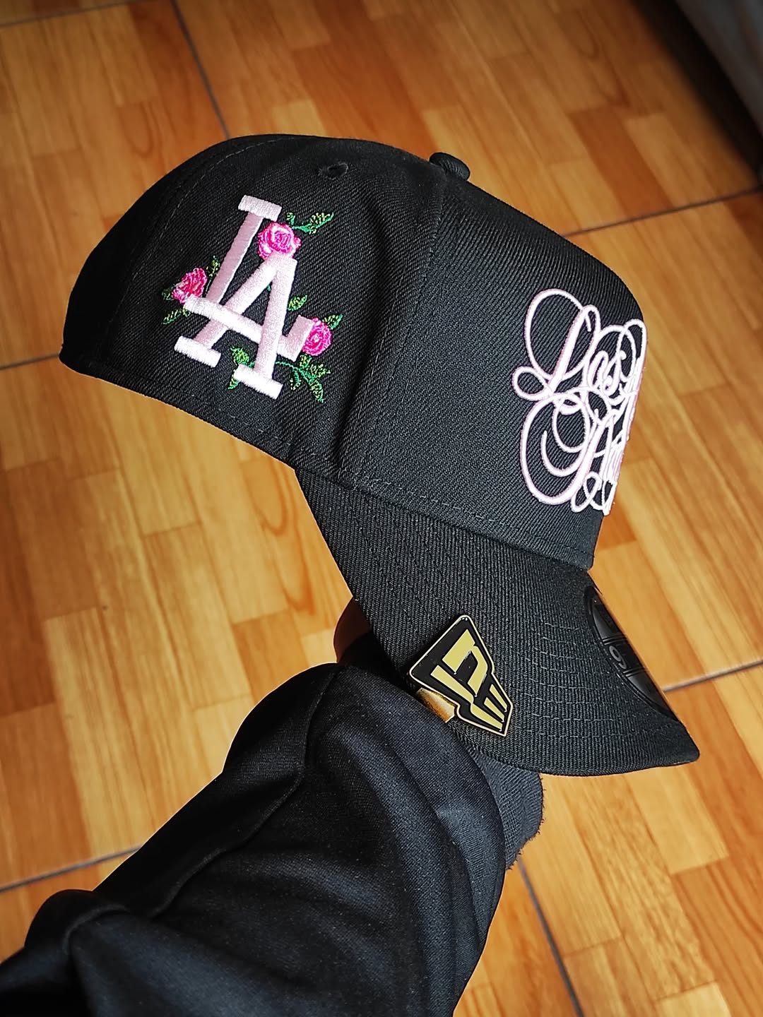 Gorra New Era Los Angeles Dodgers Script Black Pink Edition 9Forty A Frame Snapback