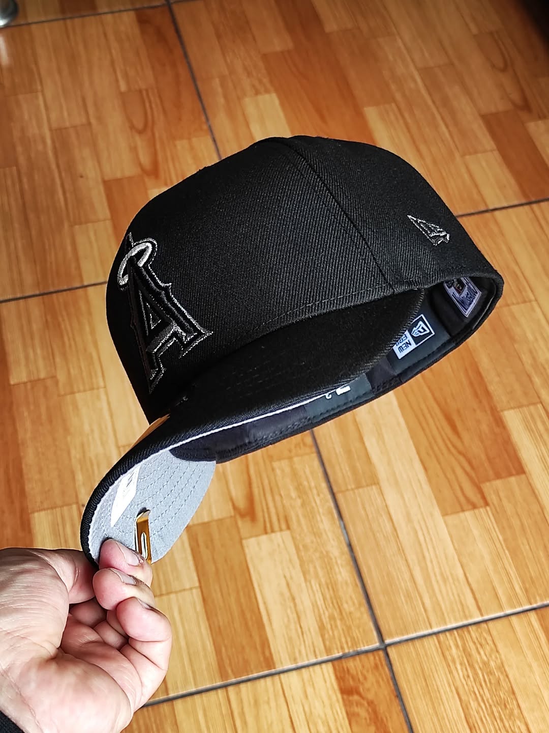 Gorra ajustada New Era Anaheim Angels 20th Anniversary Black Pewter Prime Edition 59Fifty