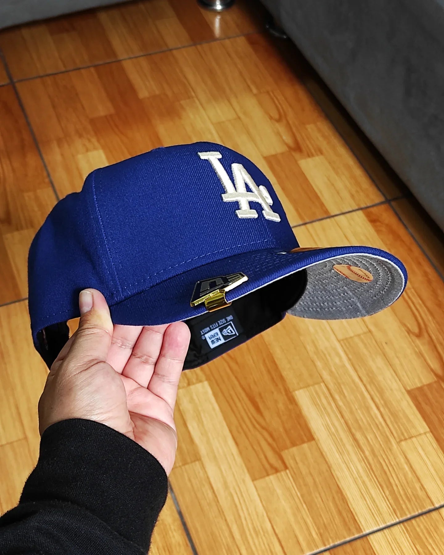 Los Angeles Dodgers Gray Bottom City Art Side Patch New Era 9Fifty Snapback - Azul Royal